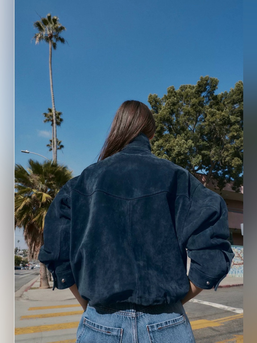 ZARA ✨Viral✨ 100% LEATHER BOMBER JACKET - Picture 5 of 11
